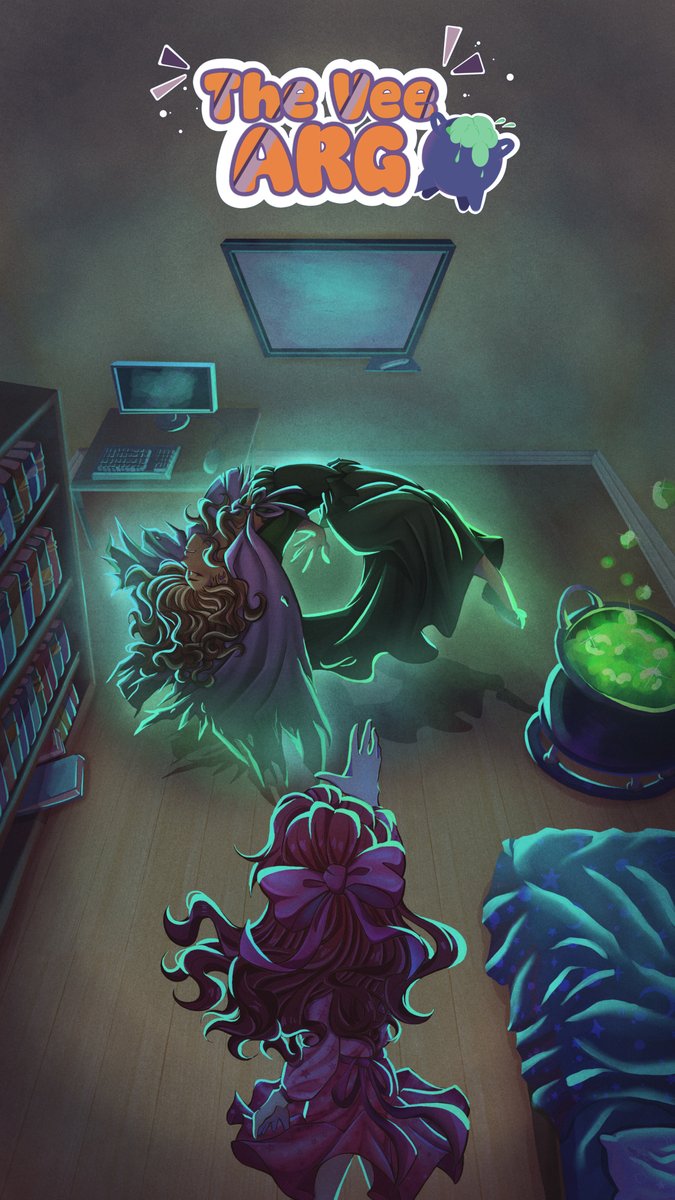 MissTrifolium's tweet photo. Save the date! The Vee ARG is launching on OCTOBER 24th!

With voice work from @the_bfly_effect; music from @le_petit_gingi; and art by @RindessG, @thelonixx, and @/matchamaxy.bsky.social, this is going to be a game to remember. Join the Discord server for the Vee ARG below! 👇👇 https://t.co/ZooGAyKlUz