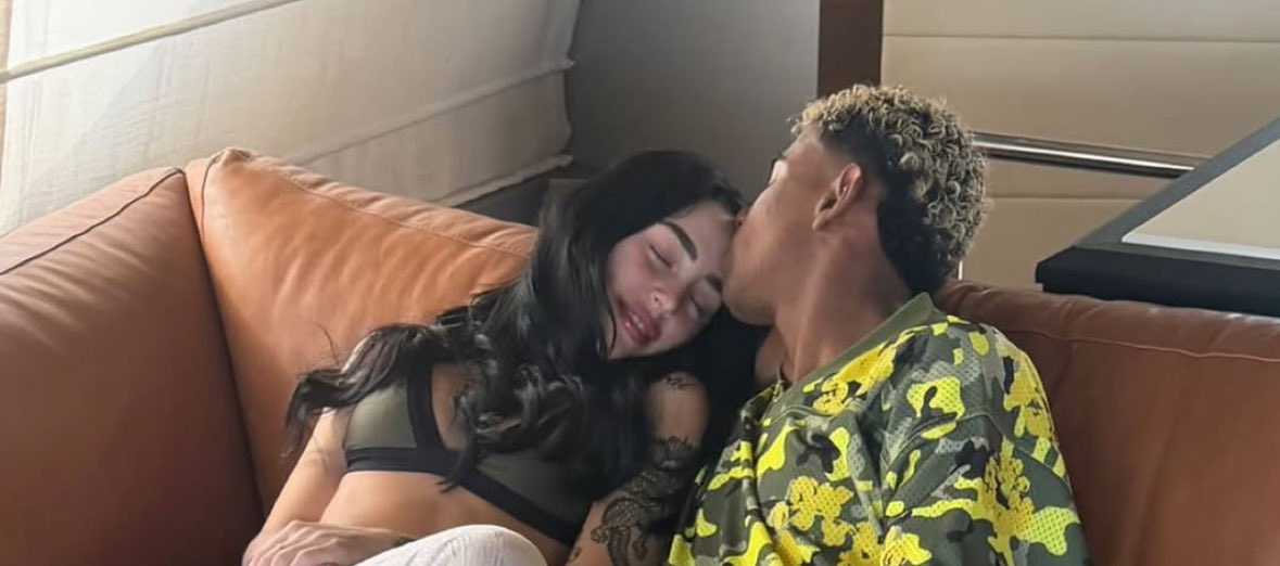 thescreenlad's tweet image. Lamine Yamal on Instagram with his girlfriend Nicki Nicole. 🤩🚨