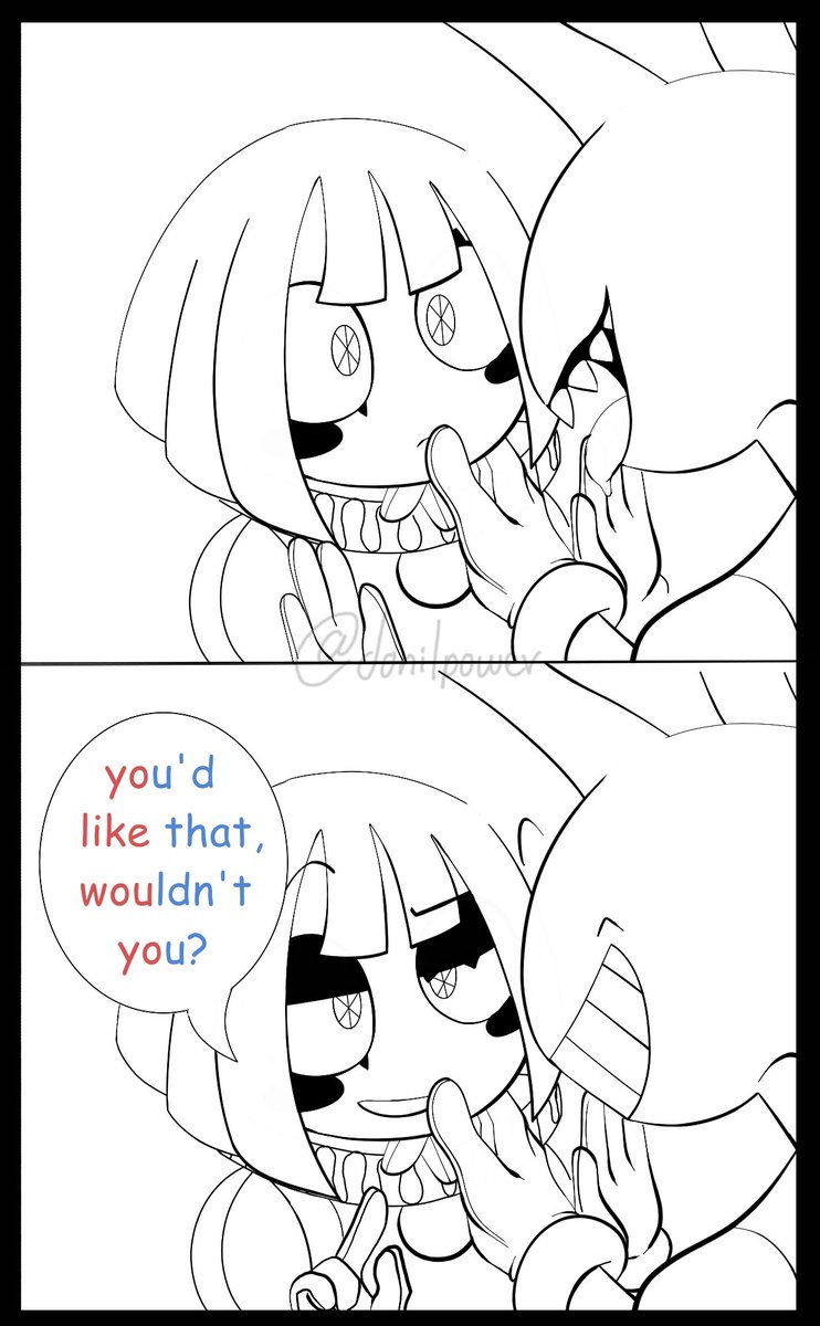 Donilpower's tweet image. Just kiss her already you dumb rabbit

#tadc #funnybunny #JaxxPomni