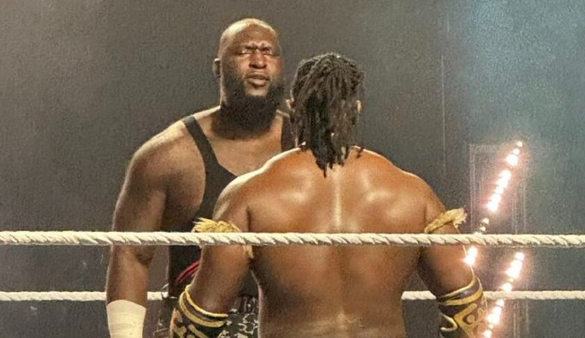 WNSource's tweet image. Things are heating up in NXT! After a shocking confrontation in Detroit, Omos and Oba Femi will collide tonight in Cleveland. The battle of the Nigerian giants is about to erupt!
Read more: wrestlr.me/95882/ #WWENXT