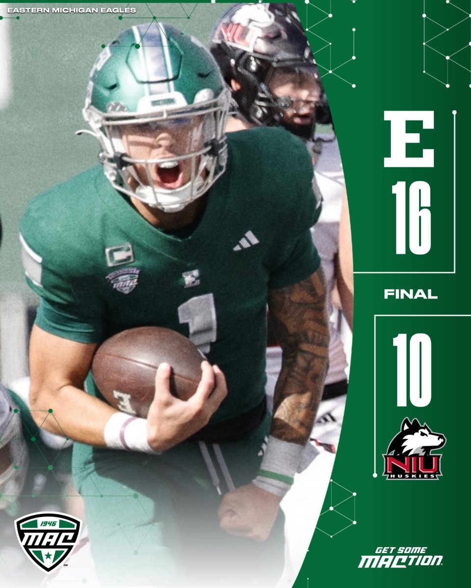 MACSports's tweet image. Clocking out at The Factory with a conference dub!

@EMUFB | #MACtion