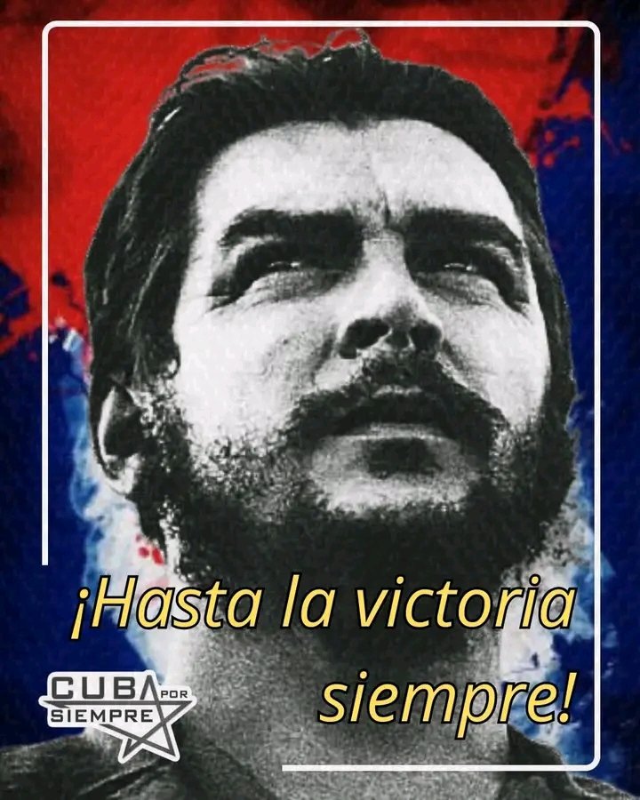 SadiaPerez34991's tweet image. Su ejemplo vive en cada revolucionario cubano, tu pueblo te sigue siempre #Che #CubaViveEnSuHistoria #RioCauto #ProvinciaGranma @DiazCanelB @DrRobertoMOjeda @YudelkisOrtizB @EduardoLopezL65