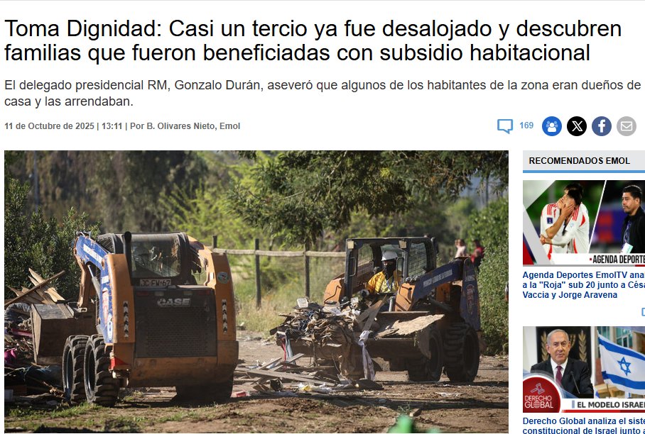 Se habían tomado un terreno, les dieron subsidio habitacional, les dieron una casa, y seguían viviendo en la toma y arrendaban la casa que había obtenido con el subsidio.  Esto es ser frescos hasta la médula.  Merecen que se les quiten sus casas.