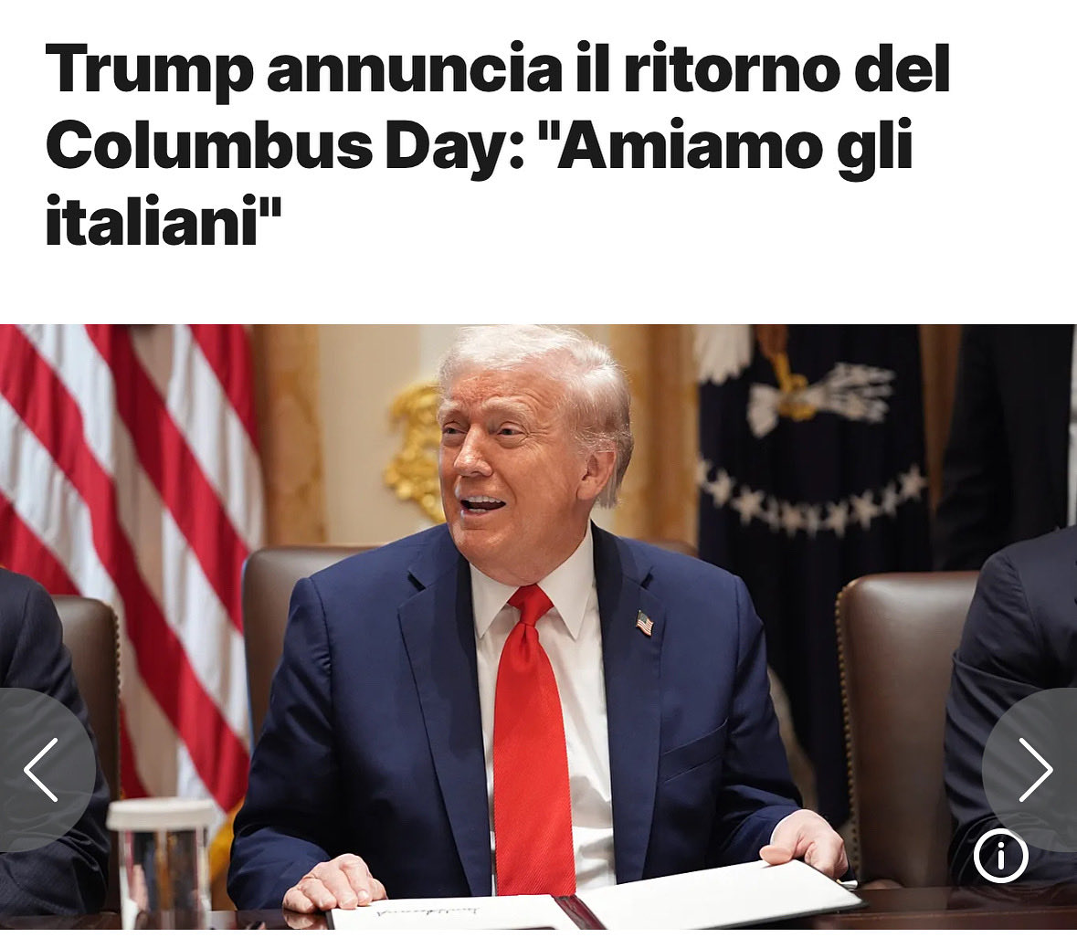 Coi democratici e Biden si abbattevano le statue di Cristoforo Combo, coi repubblicani e Trump torna il Columbus Day. Trump rispetto ai nani ideologizzati che lo hanno preceduti passa per gigante nel fare cose normali.