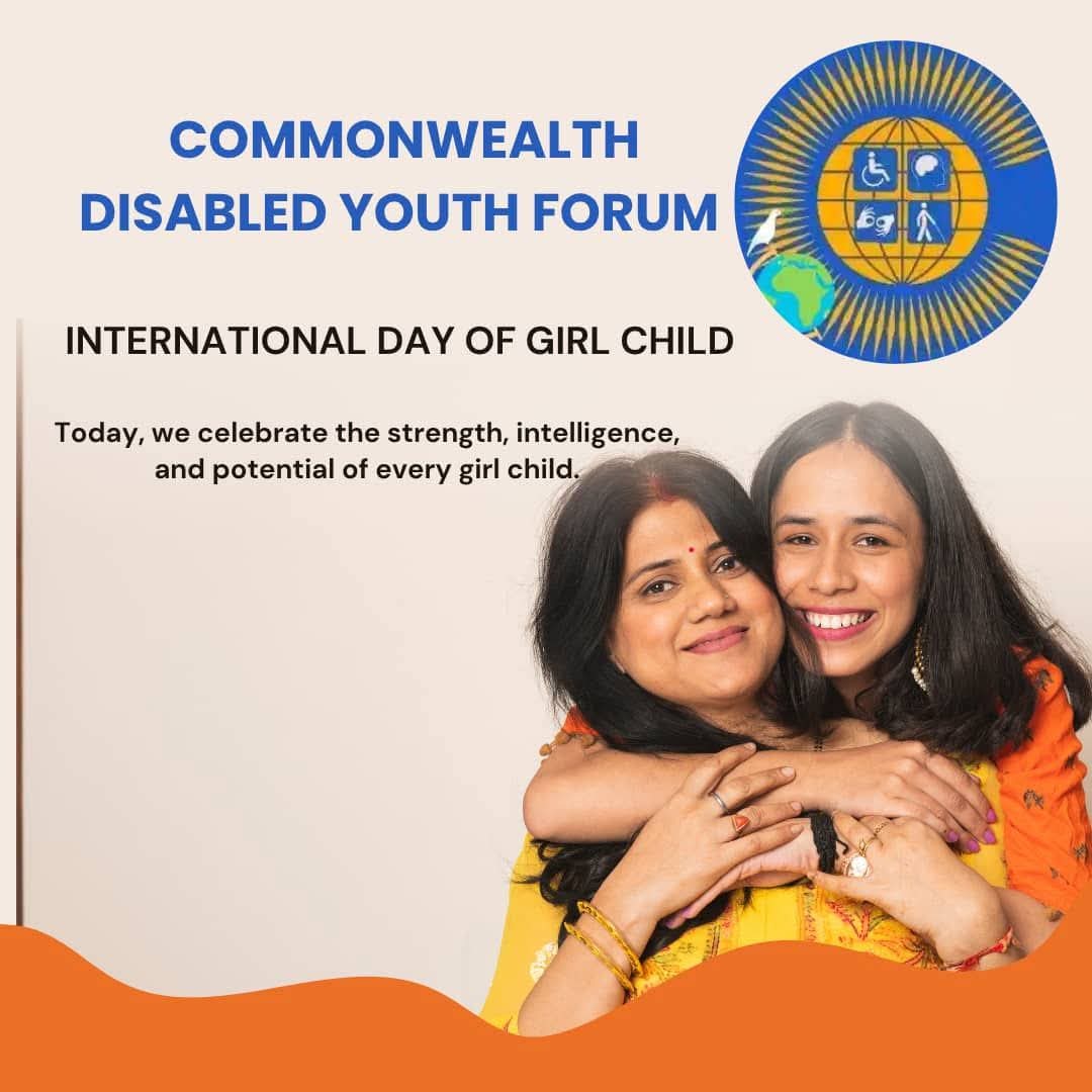 Commonwealthdyf's tweet photo. On International Day of Girl Children, we celebrate the strength, resilience, and potential of girls worldwide, especially those with disabilities! #GirlChildDay #EmpowerGirls #InclusiveFuture https://t.co/YhwY5U4rHj
