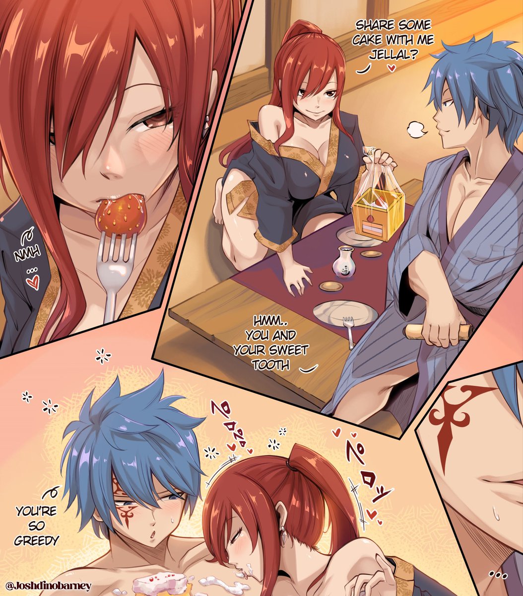 Cake, sake and Jellal.. 

What better way Erza could spend this Fall ❤️💙🍁

#FairyTail #jerza