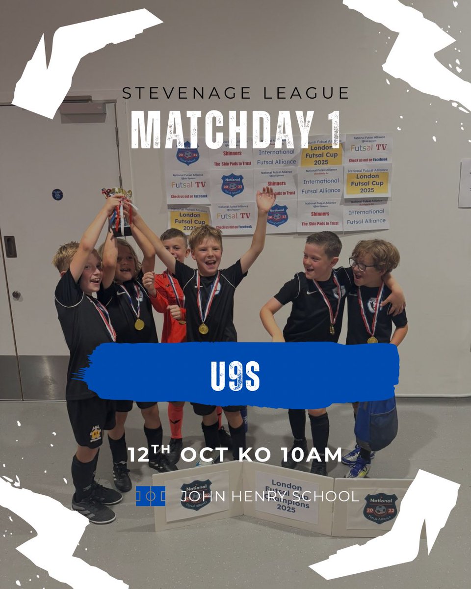 FutsalFor's tweet image. MD1 for our u9s in the new Stevenage League tomorrow. Looking forward to seeing the boys express themselves on court on a Sunday for a change!