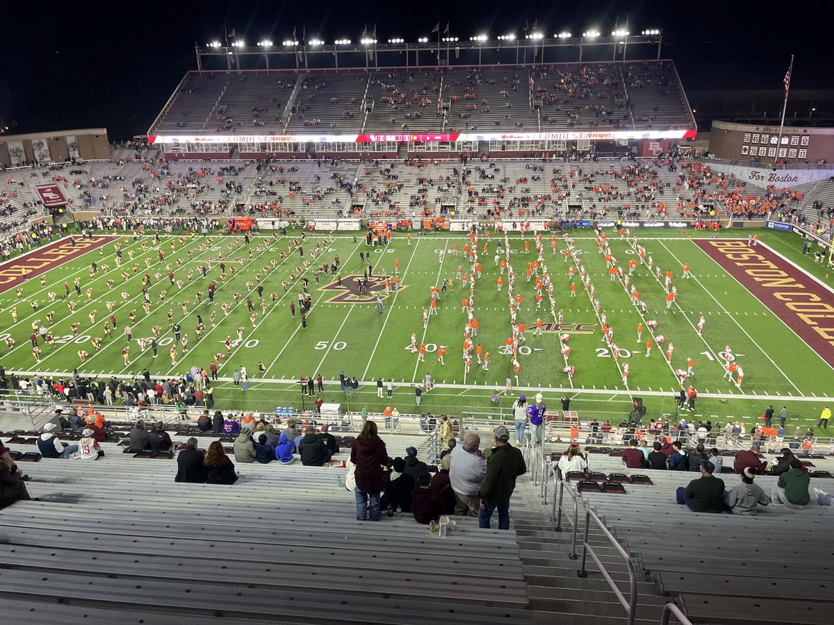 Happy fall, y’all:  believe it or not, <a href="/BCFootball/">Boston College Football</a> and <a href="/ClemsonFB/">Clemson Football</a> are playing for a trophy tonight! 

The Tigers have owned the Leather Helmet trophy for the past 12 meetings, last in Alumni in October 2022. BC stayed alive for a half…

Primetime football on <a href="/WZBCSports/">WZBC Sports</a>! 👊