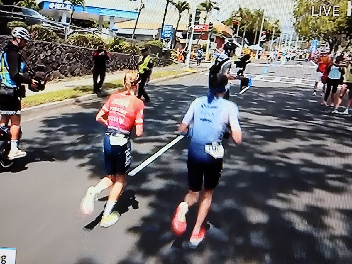 Lucy Charles-Barclay overtakes Taylor Knibb in the Marathon race and takes the lead. Can Lucy become the "Mermaid" just like she did in 2023, the ”Queen of Kona“ ? 
The signs are very good. 
IRONMAN World Championship 2025 Hawaii / Kailua-Kona