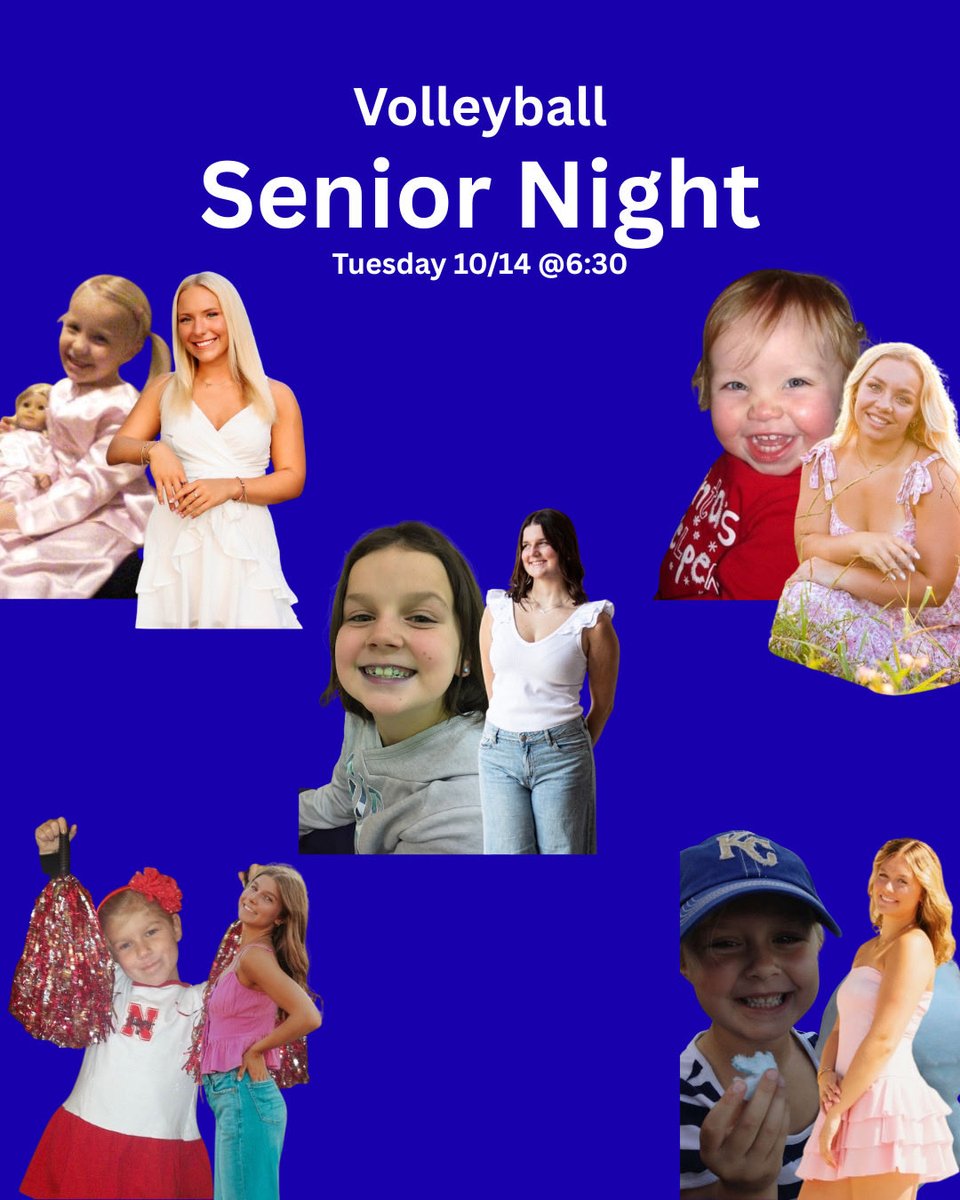 Come out and support your volleyball seniors Tuesday! Show up and show out! 🏐🦅
