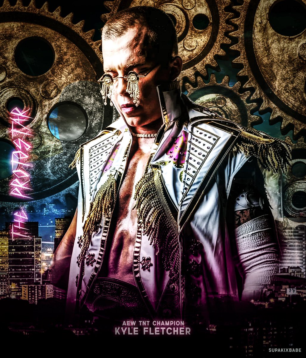 supakixbabe's tweet image. “Newark’s Warning ⚠️” — Kyle Fletcher 
🎨: Me
#AEW #KyleFletcher #AEWFullGear #AEWDynamite #AEWCollision