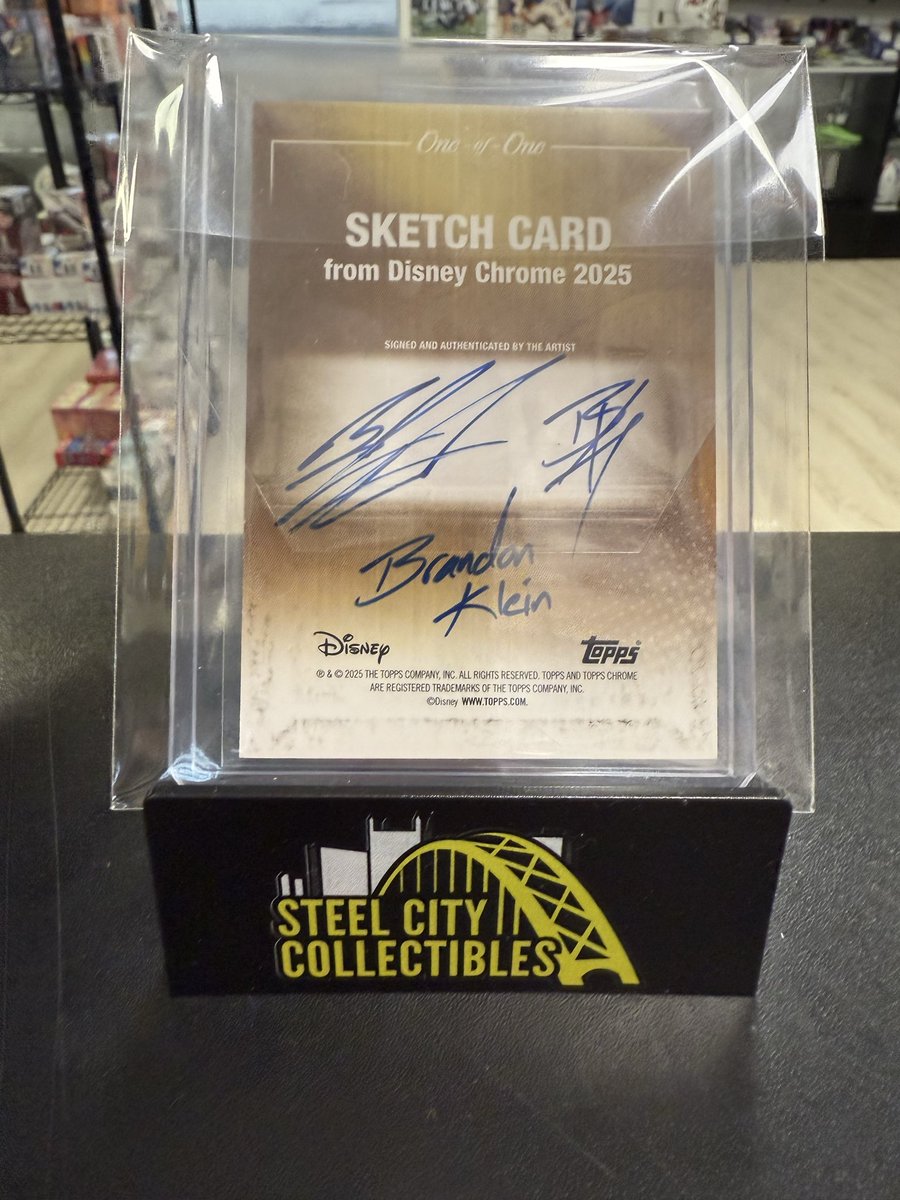SCCRetailStore's tweet image. We like when our customers hit big. BUT, we love it even more when they pull Nukes. This Donald Duck 1 of 1 Sketch card was pulled by Jordan&amp;amp; Jacki from a hobby box of 2025 @Topps Disney chrome. This is the 6th 1/1 to
Come out of the SCC Store this month. We are on 🔥