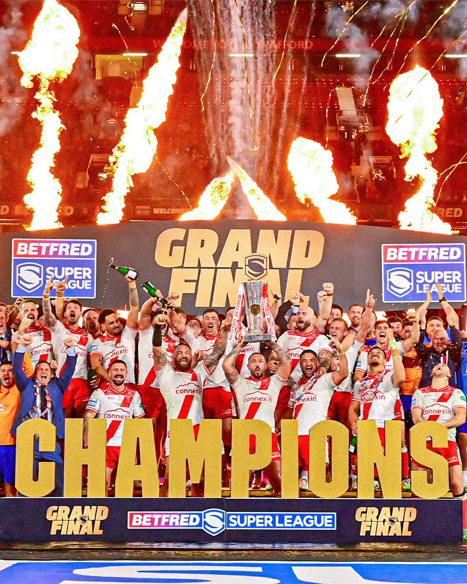 Challenge Cup ☑️
League Leaders' Shield ☑️
Grand Final ☑️

Treble completed for Hull KR 🏆🏆🏆