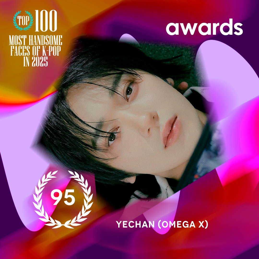 TOP100KPOP's tweet photo. TOP 100 – Most Handsome Faces Of K-POP in 2025

#95 YECHAN (OMEGA X)

Congratulations! 🎉 https://t.co/0HatqDJ5u2