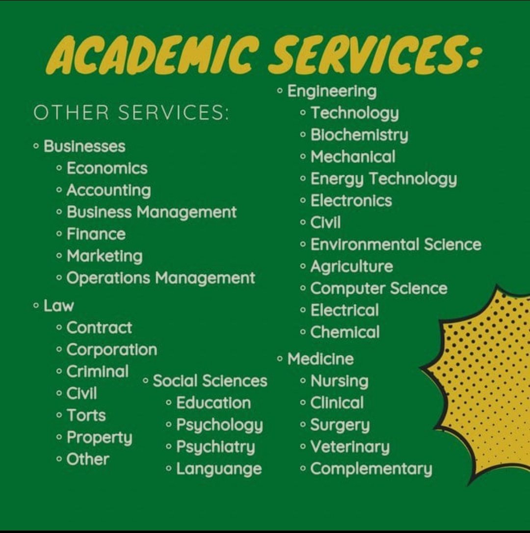 Waylen_Helpdesk's tweet image. I offer A+ grade essays #fallsemester #assignments and online classes on practically any subject. Highly Reliable. HMU
 #fvsu #asu #ssu #uwg #ncat #pvamu #tsu #txsu #gsu #famu #aamu #txst #HU #csu #myasu #nccu #cau #wssu #jsu #VSU #su #jcsu #gsu #shsu #selu #gramfam
All #HBCUs