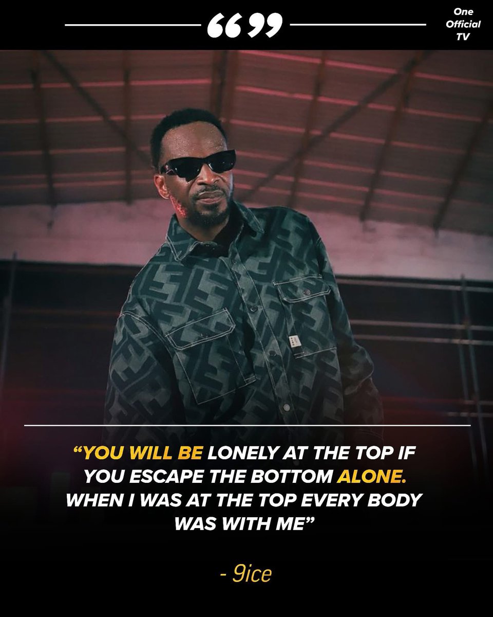 kgem26's tweet image. “When I was on top, everybody was with me. Cabasa was with me, Jahbless, 2phat, I was talking everyone to go on tour with me.

 You will be lonely at the top when you leave the bottom because you left everyone and escape alone, so no body will be there for you"
- 9ice recounts🥹