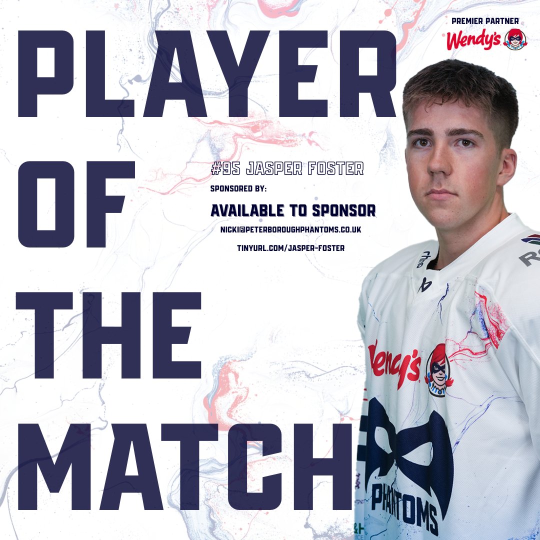 GoPhantoms's tweet image. Phantoms man of the match: #95 Jasper Foster!
👻 4-3 🦅 | #PPvHS | #WeArePhantoms