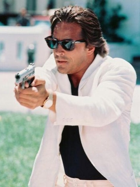 TheDarkestryder's tweet image. The baddest cop on Prime-Time television. Almost everyone wanted to be Sunny Crockett.