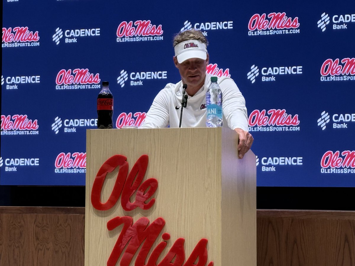 “I thought our Red Zone offense showed up about like our student section.”

-Ole Miss head coach Lane Kiffin