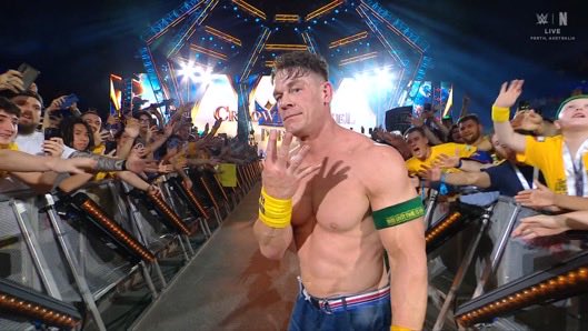 Assassin6687's tweet image. John Cena’s retirement tour is 81.6% complete.
63 days and 4 dates remain ⏳
