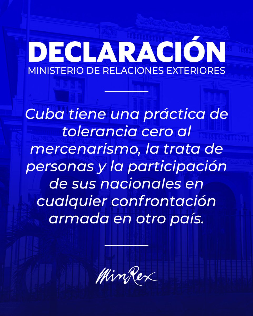 gobiernotunas's tweet photo. 🗣️ El Gobierno cubano ratifica categóricamente que #Cuba no forma parte del conflicto armado en Ucrania, ni tampoco participa con efectivos militares allí, ni en ningún otro país. https://t.co/zWbvPJXzX1