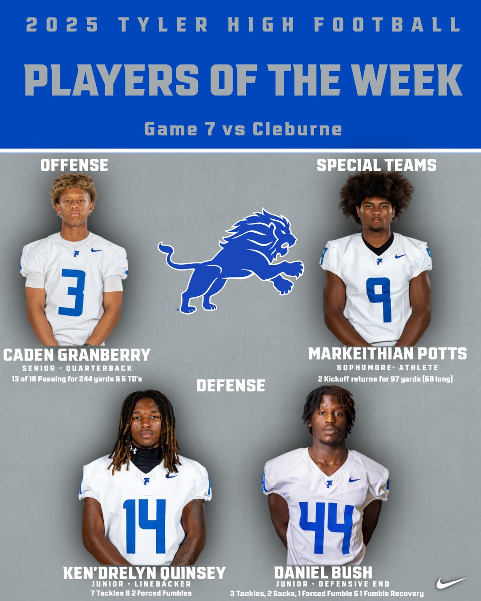 Tyler Lions Football (@tylerlionsfb) on Twitter photo 