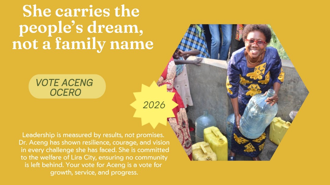 Dr. Jane Ruth Aceng Ocero <a href="/JaneRuth_Aceng/">Dr. Jane Ruth Aceng Ocero</a> delivers real change, healthcare, education, clean water, and women’s empowerment. Vote for progress, integrity, and leadership that transforms. 🌟
#TeamDJRAO 
#LiraCity2026