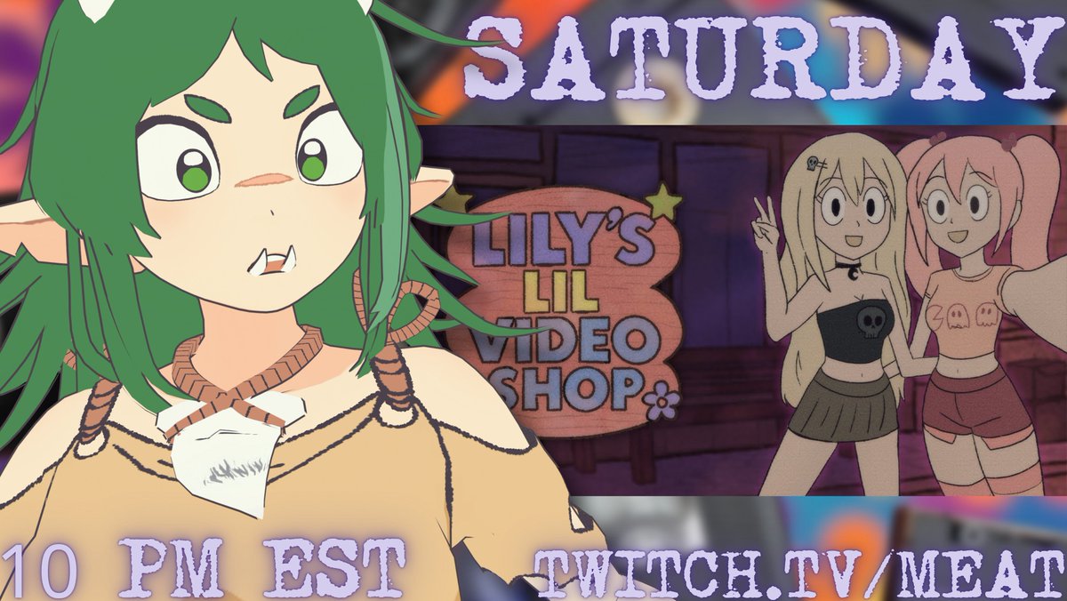 meatscave's tweet image. I HAVE TO RETURN SOME VIDEO TAPES
TONIGHT MEATHEADS lets try ANOTHER INDIE HORROR with LILYS LIL VIDEO SHOP! we go IN, we GRAB OUR SNACKS, we PICK A MOVIE and then we GET THE HELL OUT OF HERE
you paid your late fees right? i dont have my card on me