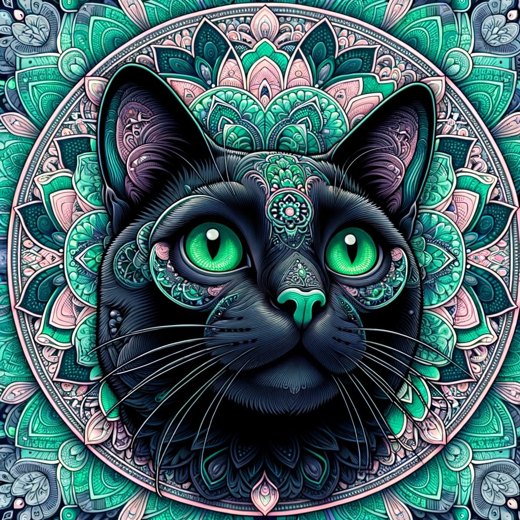 uranai_kuroneko's tweet image. 開運・魔除けの #黒猫マンダラ です。

#黒猫教 はマンダラへの祈りから始まります。
本日も投稿をご覧いただき、まことにありがとうございます。

いいねとRT で今日のあなたをお守りします🐈‍⬛

#開運 #金運 #恋愛運
#幸運 #引き寄せ