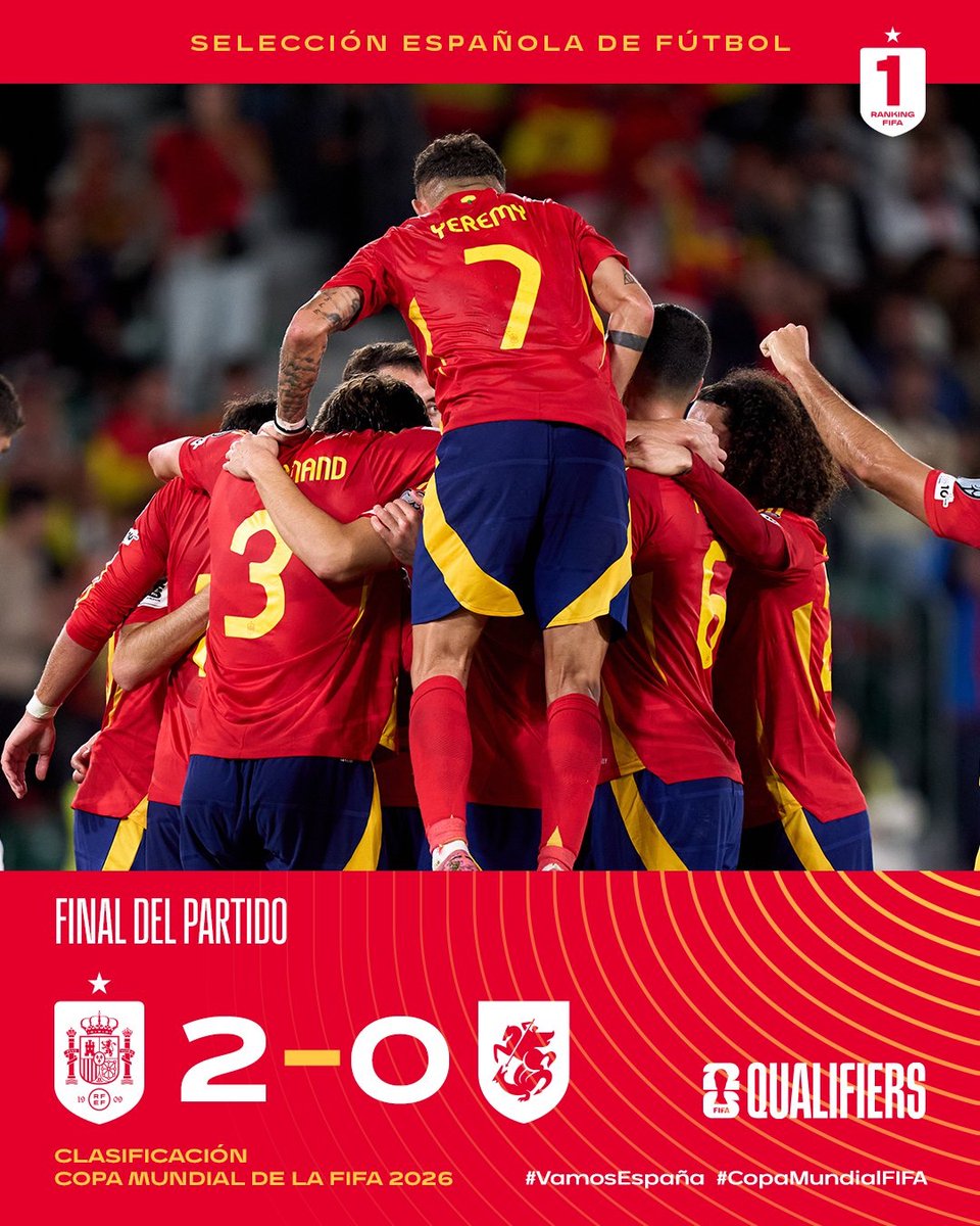SpainIsFootball's tweet image. 🏁 FUUUULL-TIME IN ELCHE!
▫️ Three games.
▫️ Three wins.
👏 You’ve been immense!

🇪🇸🆚🇬🇪 | 2–0 | 90+3’

#VamosEspaña | #FIFAWorldCup
