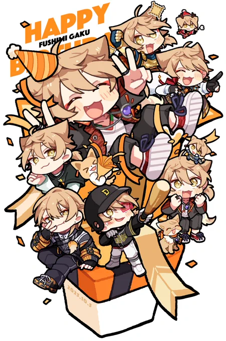 遅れてもめげない心 誕生日おめでとうございました #絵ガク #伏見ガクバースデー2025