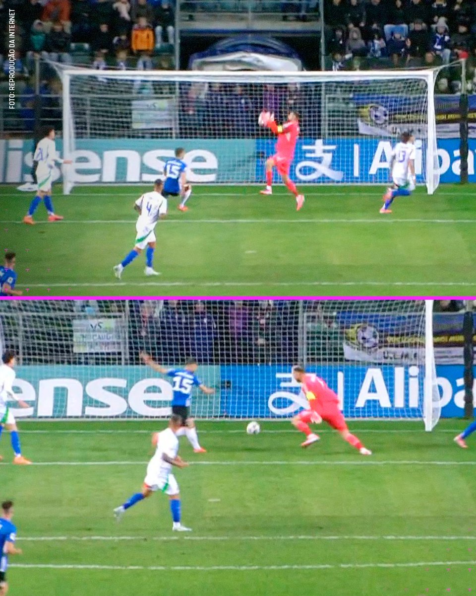TNTSportsBR's tweet image. QUE ISSO, DONNARUMMA!? 😯👀 O goleirão da Itália deixou a bola cair e entregou um gol para a Estônia... Sorte que os visitantes tão vencendo de 3 a 1 pelas Eliminatórias da Copa!
