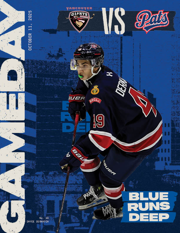 WHLPats's tweet photo. Game Day Magazine: REG vs. VAN 💪
READ🗞️: https://t.co/VhclndCfJ9
#BlueRunsDeep | #ReginaPatsHockey | #REGvsVAN https://t.co/0zNUrpCamA