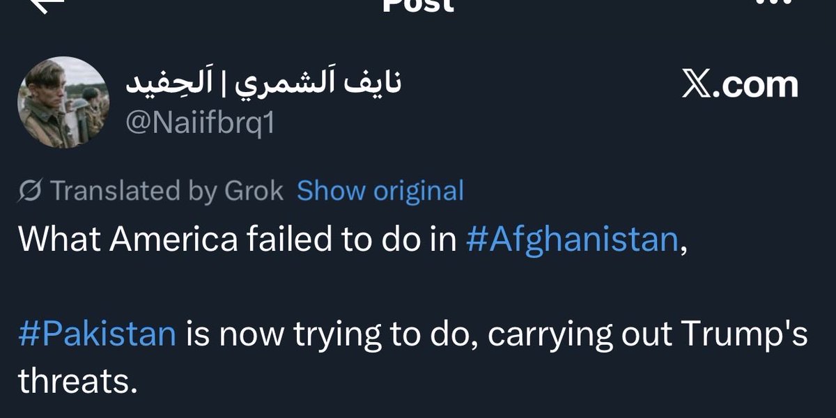 warfareanalysis's tweet image. Arab Twitter is divided,  majority support the Islamic Emirate of Afghanistan, others are angry at the Pakistani army, calling it a proxy regime, while others are simply praying for the conflict to end.

Interestingly, not a single Arabic tweet has been seen supporting the…
