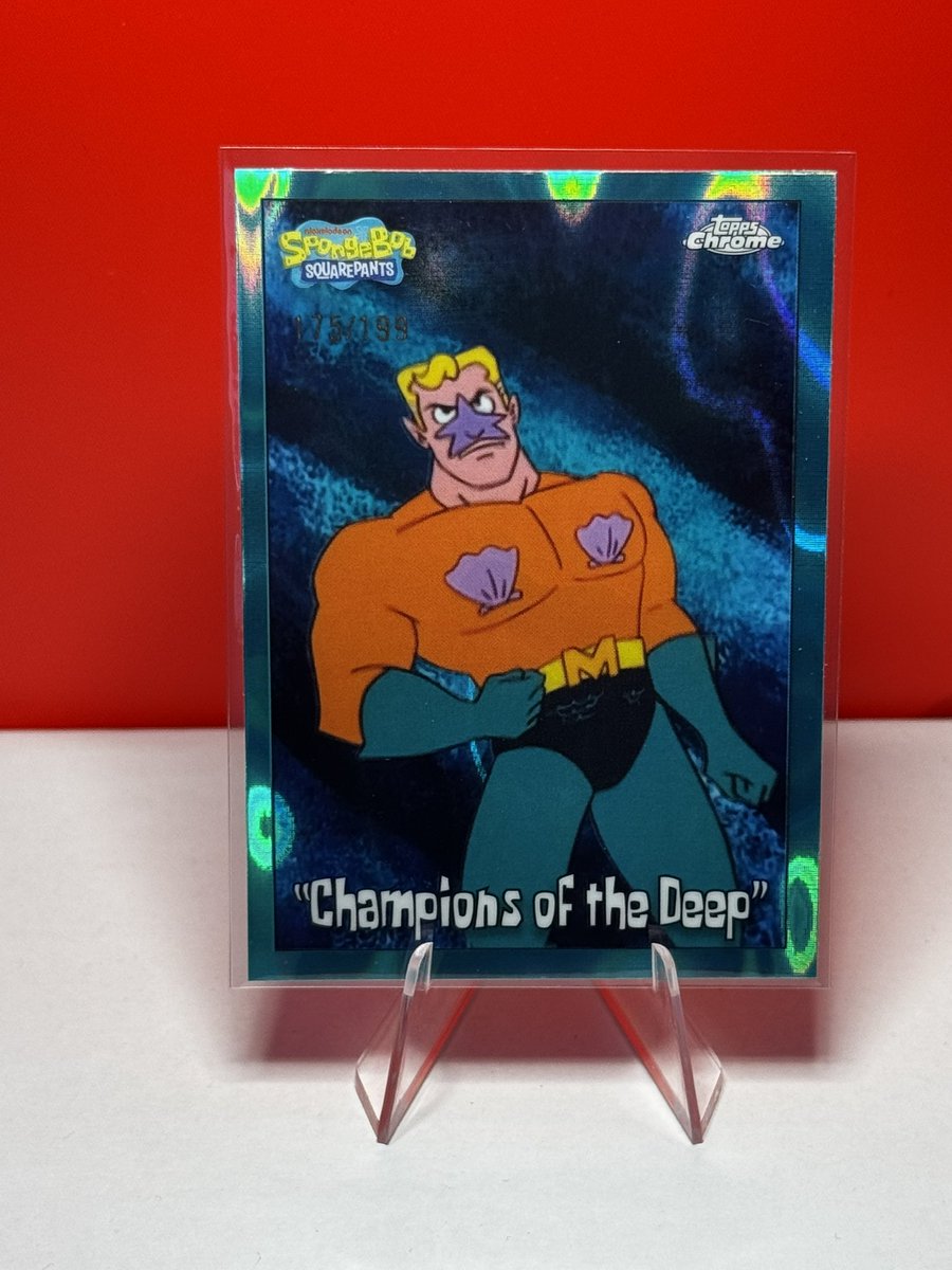 Jay_Cub_83's tweet image. 2025 Topps chrome SpongeBob 
Mermaid man /199 - $15 shipped
“Firmly grasp it” wave refractor /175
$35 shipped
#topps #SpongeBobSquarepants #hobby