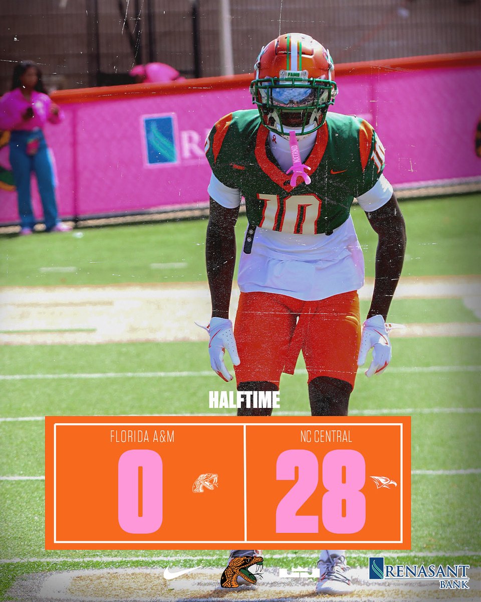 FAMU_FB's tweet image. Halftime

#FAMU | #Rattlers | #FangsUp 🐍