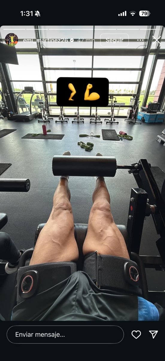 El Dibu entrenando con TODO 💪