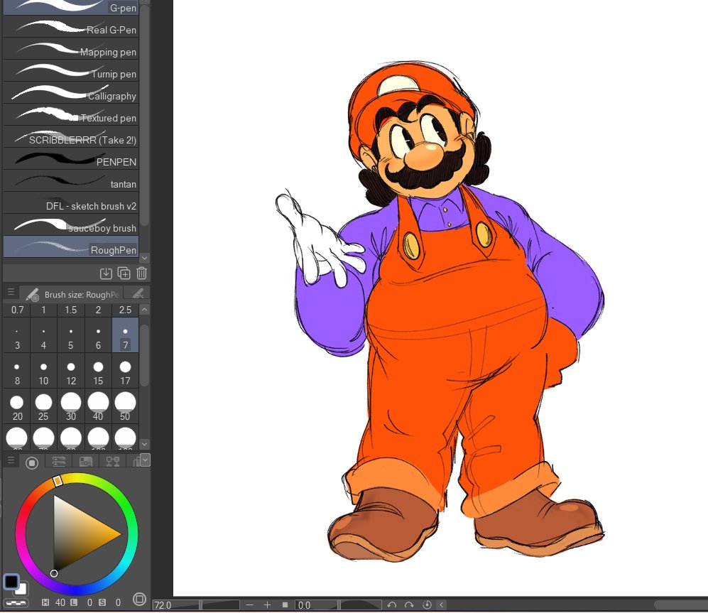 Animaten_Saine's tweet image. i drew a mario