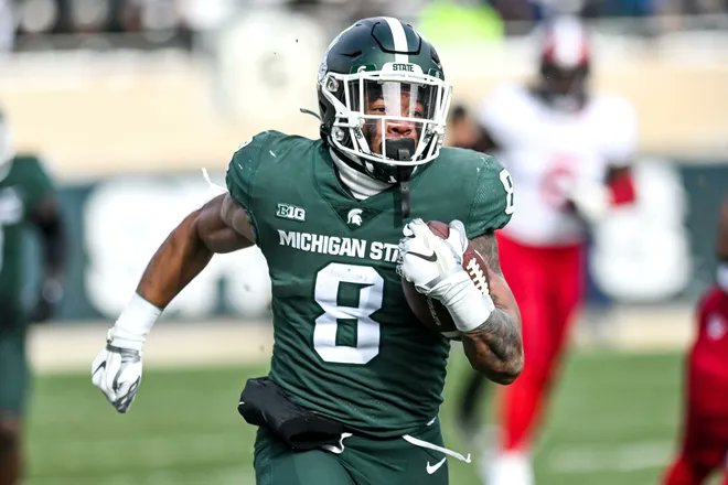parkerandtheman's tweet image. 0H!  And insult to injury... #UCLA running back JALEN BERGER who had 89 yards and a TD as well as TW0 receiving TD&apos;s (that is THREE total) transferred to Westwood CA from #MSU in 2024. Gained 944 yds his 2 years East Lansing. A #Bruins BERGER for Jalen!  What an F&apos;n MSU DISASTER!