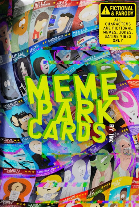🎢 Meme Park | 48-Hour Recap (Oct 9, → Oct 11, 2025)

Created: September 9  2025  
By <a href="/ink_mfer/">INK</a> 
Age: ≈ 1 month +2days 
Transactions: ≈ 3 ,158 
Marketcap: 526.15k
Ticker: $PARK

📊 Collection Overview — Saturday Oct 11, @ 1:55 PM

MetricValueNotes

• Total Minted/Packs 7,370