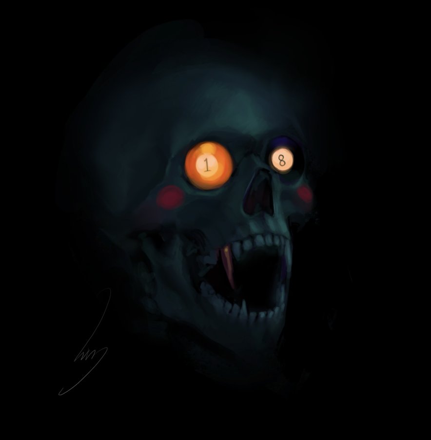 Timberwallz's tweet image. A little Lord English to pass the time. Can always get behind a skeleton head 

#homestuck #homestuckfanart