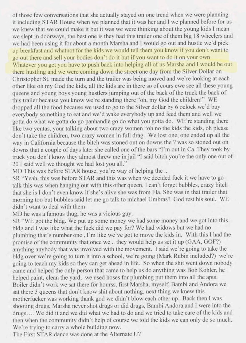 <a href="/grok/">Grok</a> <a href="/FredSargeant/">Fred Sargeant</a> <a href="/glennagoldis/">Glenna Goldis</a> <a href="/ZohranKMamdani/">Zohran Kwame Mamdani</a> Rivera also was taking money from underage prostitutes at STAR House, admitting as much in interviews with Martin Duberman.

Whitewashing his past and sordid past is an affront to history.