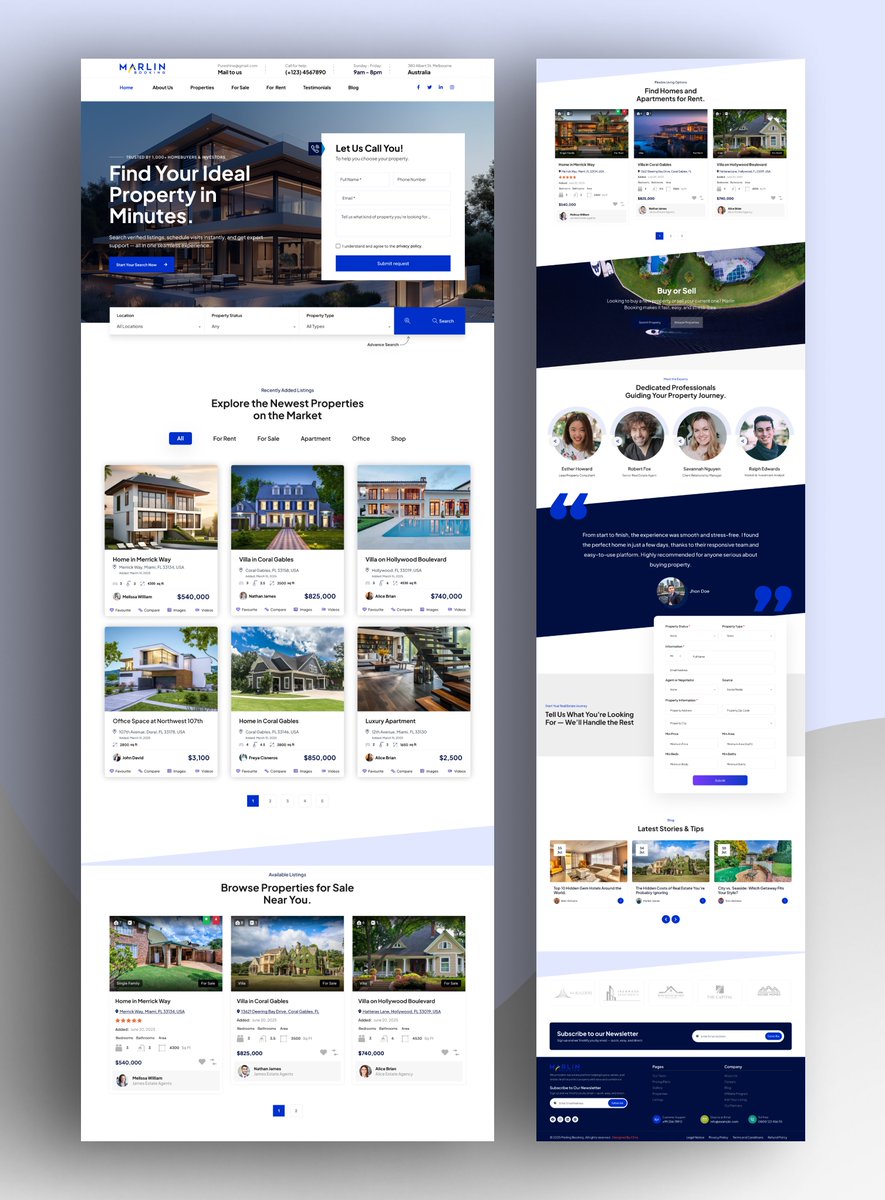 chris_visuals55's tweet image. Real Estate 🏡 Website ✨