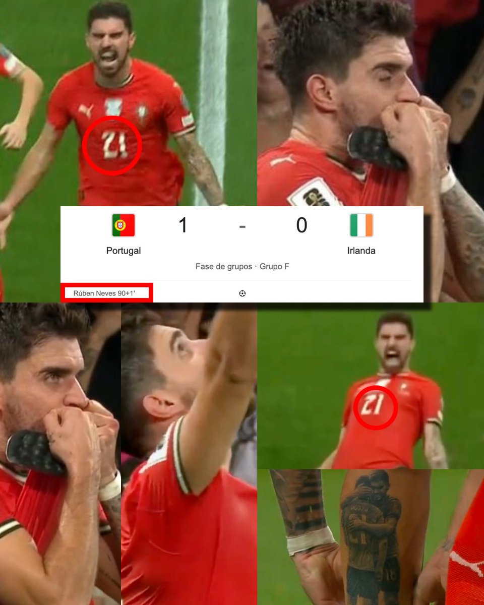 InvictosSomos's tweet image. ¿Primer partido en casa portando el NÚMERO 21 de la Selección de Portugal? Bueno, pues Rúben Neves marcó el PRIMER GOL INTERNACIONAL de toda su carrera profesional. Y no solo eso, también le dio el triunfo sobre la hora a su país ante Irlanda. ¿El festejo? Un beso el doble dígito…