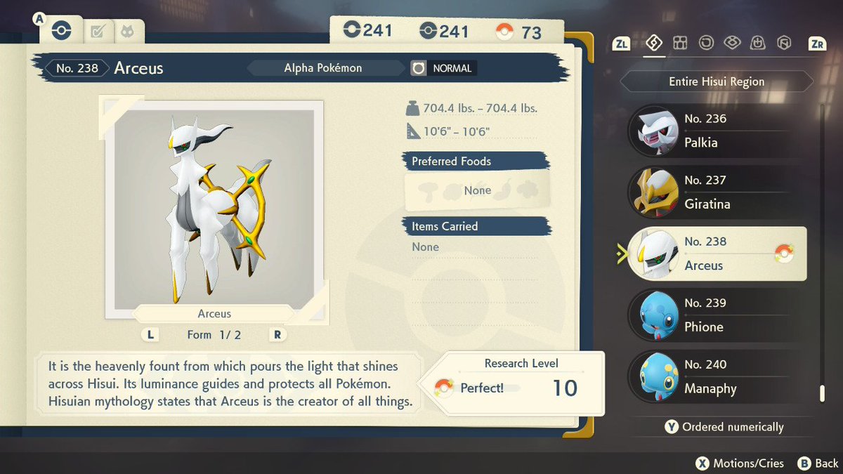 purupiimeows's tweet image. oh ueah i got arceus . pretty easily . and also got frenzied i guess #idk