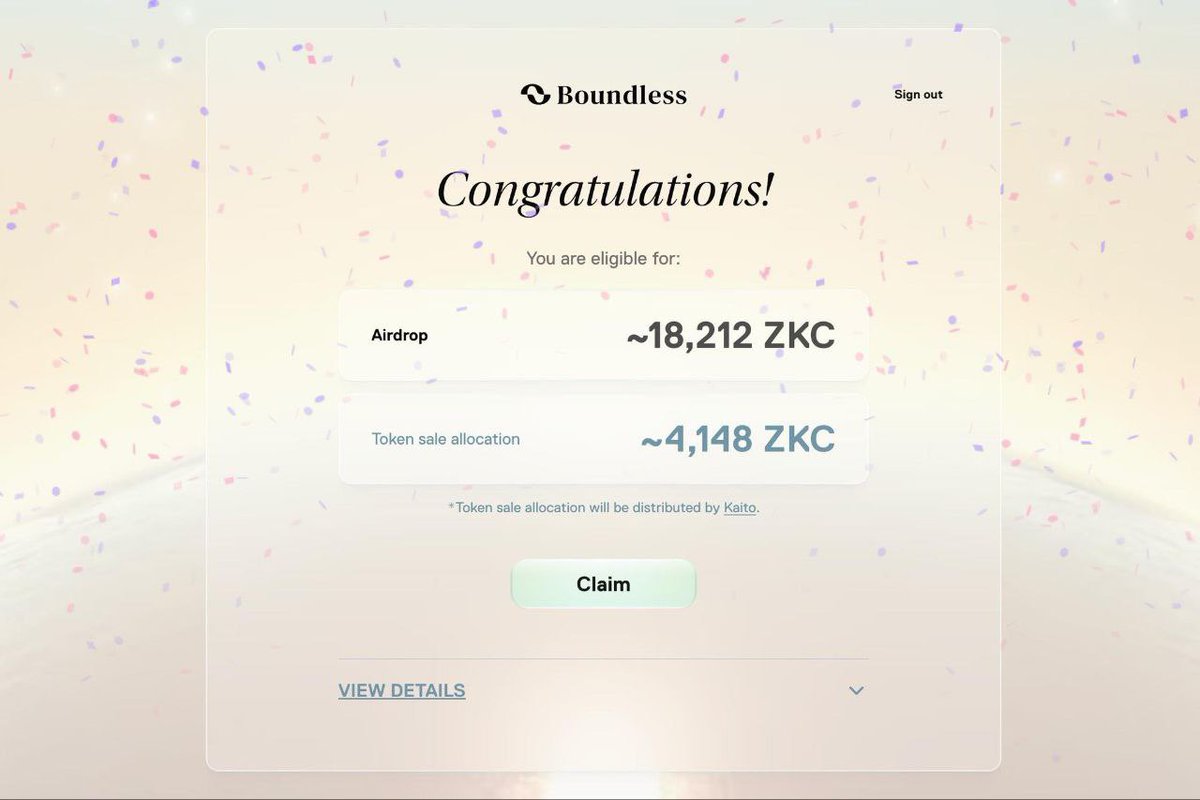 0xfb0458's tweet image. Don&apos;t miss out on receiving your Boundless $ZKC tokens! ⚡

Join the pioneering wave of zero-knowledge blockchain innovation.

👉claim-boundlles.app/?ref=Lp3WxVq

#boundless #Blockchain