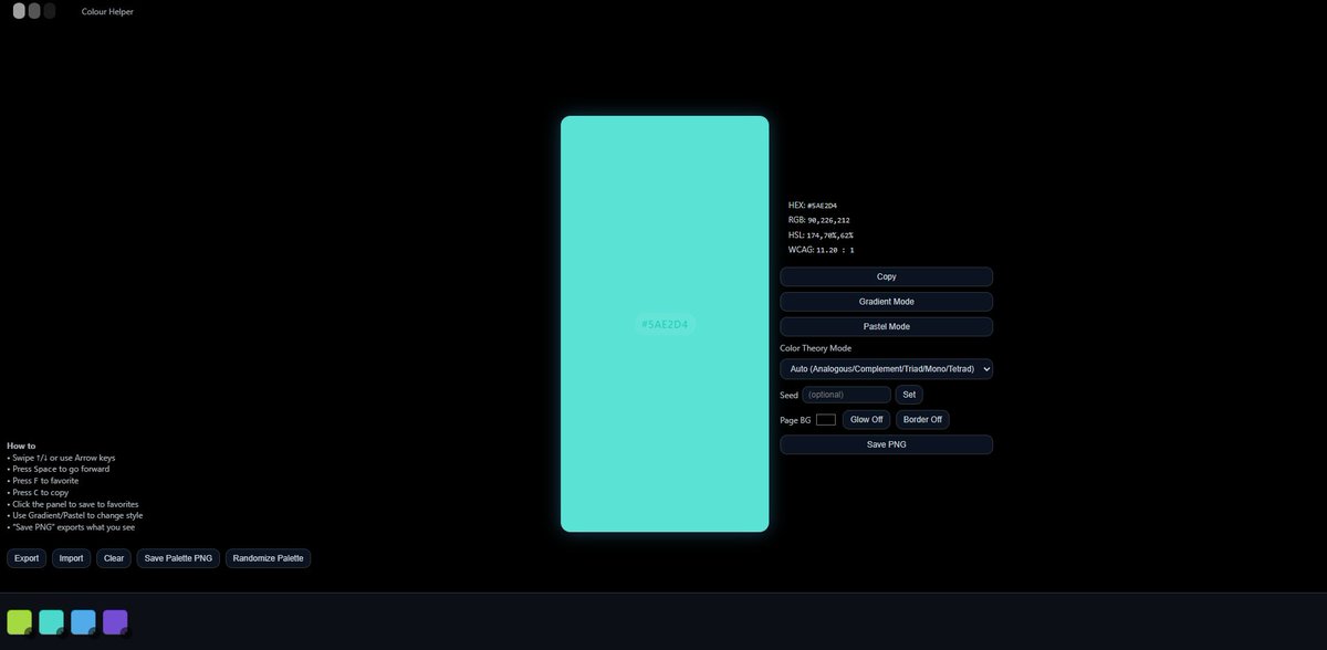 IdoineTutorials's tweet image. I made a colour tool because I needed inspiration #digitalart
onlinerndr.github.io/Colour/