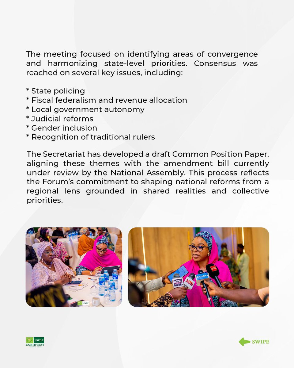 August was a month of progress for NWGF — from shaping a common regional voice in constitutional reform to reaffirming partnerships with <a href="/UNDP/">UN Development</a> &amp; <a href="/GermanyDiplo/">GermanForeignOffice</a>.
Together, we’re building a Northwest that listens, leads &amp; learns. 💡🤝
#NWGF #Nigeria #Governance #Development