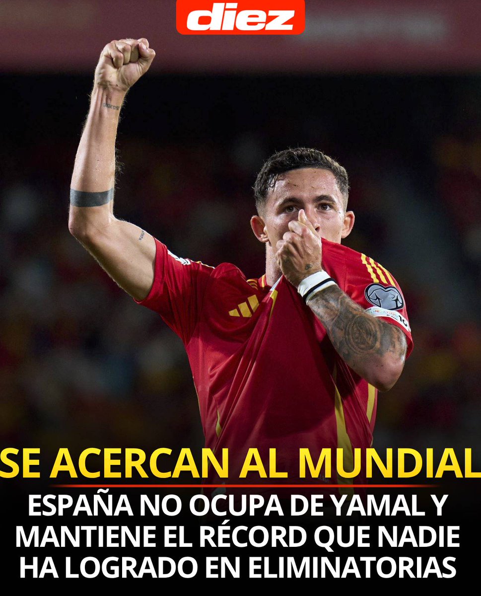 DiarioDiezHn's tweet image. ¿QUÉ RÉCORD ESTÁN CERCA DE CUMPLIR? 🇪🇸
Sin Yamal, pero si con Pedri: España gana a una Georgia a la que pudo golear y avanza hacia el Mundial
diez.hn/internacionale…