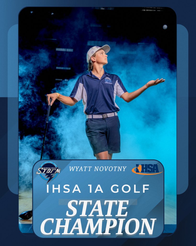 BVHS340's tweet image. ⚡️ IT’S A GREAT DAY TO HAVE A GREAT DAY... x2! ⚡️

Join us in celebrating Wyatt Novotny! IHSA STATE CHAMPION! 🏆⛳️

Be at Michlig Energy at 6:45 PM to cheer/honk as he’s escorted back to BVHS for his Senior Homecoming, bringing hardware back to Storm Country!

#DefendTheVALLEY